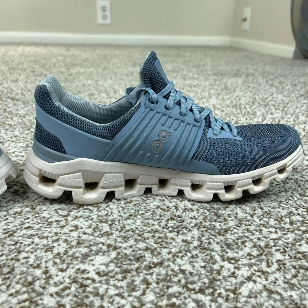 On Shoes Womens Size 8 Blue Cloudswift CloudTec Running Sneakers Comfort Walking
